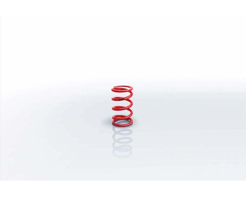 Red Eibach competition spring with a 60mm internal diameter, 5.51-inch length, and a stiffness rating of 1142 lbs/in, featuring a sleek, coil design.