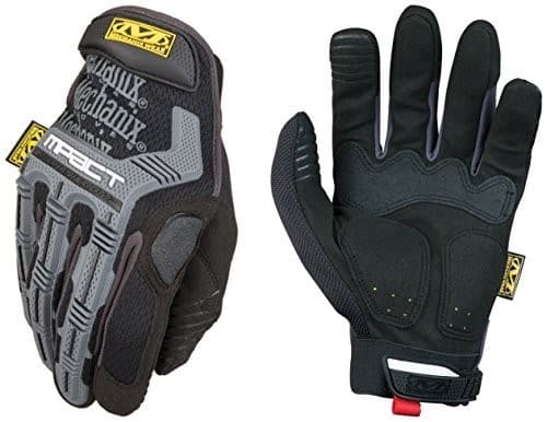 Black Mechanix Wear M-Pact® gloves in XX-Large size, featuring durable synthetic material, padded knuckles, and a textured grip for enhanced protection and comfort.