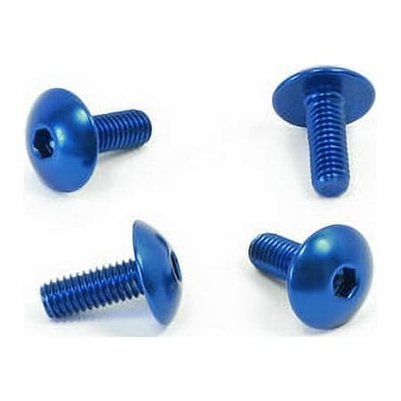 Pro-Bolt Aluminium Number Plate Mounting Bolt Kit in silver, featuring four sleek, rounded-head bolts with hexagonal sockets for easy installation.