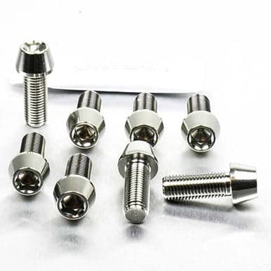 Pro-Bolt stainless steel engine mounting bolt kit featuring gold-colored bolts with hexagonal heads and varying lengths, ideal for automotive applications.