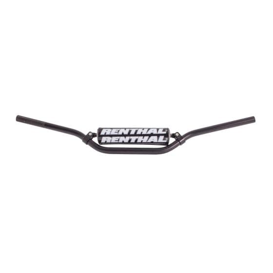 Grey Renthal 971 7/8 RC Bend handlebars featuring a durable metal construction and prominent white "RENTHAL" branding on the center.