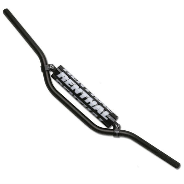 Red Renthal 971 7/8 RC Bend handlebars featuring a sleek design, lightweight aluminum construction, and bold "RENTHAL" branding on the crossbar.