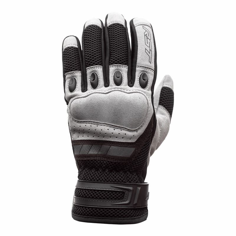 Black and light grey RST Ventilator-X gloves, size 10, featuring a textured palm, breathable mesh panels, and reinforced knuckles for added protection.