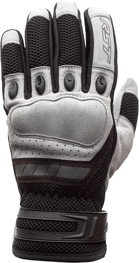 Black and light grey RST Ventilator-X gloves, size 9, featuring a breathable mesh design, padded palm, and reinforced knuckles for enhanced protection and comfort.