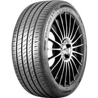 Barum Bravuris 5HM tire, 215/50 R17 91Y, black with kerbing rib, detailed tread pattern, mounted on alloy wheel.