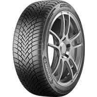 Barum Polaris 6 tire, 215/50 R18, black tread, silver rim, kerbing rib, designed for EVs.