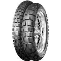 Continental TKC 80 Twinduro motorcycle tyre with knobby tread pattern, size 120/90 17, black rubber, rear fitment.