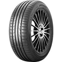 Dunlop Sport BluResponse tire, 205/50 R17, black with sleek tread pattern and reinforced sidewalls.