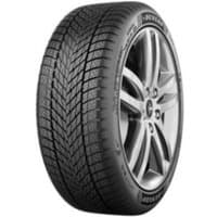 Dunlop Winter tire, 215/65 R16, black tread with detailed pattern, silver rim, designed for EVs, XL load rating.