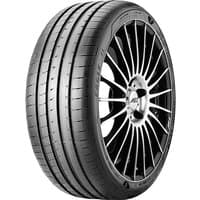 Goodyear Eagle F1 Asymmetric 3 tire, black rubber, asymmetric tread, 235/65 R18 size, sleek design for SUVs.