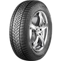 Goodyear UltraGrip Performance tire, black with detailed tread pattern, size 235/60 R20, mounted on a silver alloy wheel.