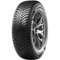 Kumho Solus 4S HA31 tire, 255/60 R18 size, black tread with detailed grooves, white sidewall lettering.