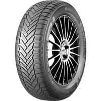 Michelin Alpin 6 tire, 205/60 R17 93H, black rubber with V-shaped tread pattern and detailed sidewall design.