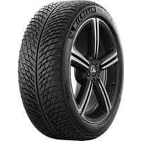 Michelin Pilot Alpin 5 tire, 245/55 R17 102V, black with detailed tread pattern and silver-accented rim.