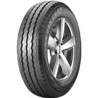Nankang Van CW-25 tire, size 195 R15C, black with grooved tread pattern, sidewall branding, and silver alloy wheel.