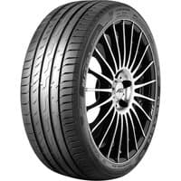 Nexen N Fera Sport tire, 195/55 R20, black with sleek tread pattern and reinforced sidewalls, mounted on alloy wheel.