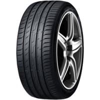 Nexen N Fera Sport SUV tire, 225/60 R17 99V, black with sleek tread pattern and silver alloy wheel.