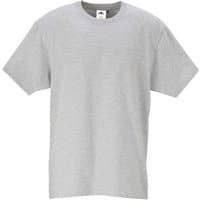 Heather grey Portwest Turin Premium T-Shirt, XL, with short sleeves and crew neck.