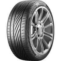 Uniroyal RainSport 5 tire, 235/50 R20, with kerbing rib, sleek tread pattern, and bold sidewall branding.