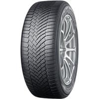 Yokohama BluEarth-Winter SUV tire, 205/55 R19, black tread with V-pattern, silver alloy wheel, XL BluEarth model.