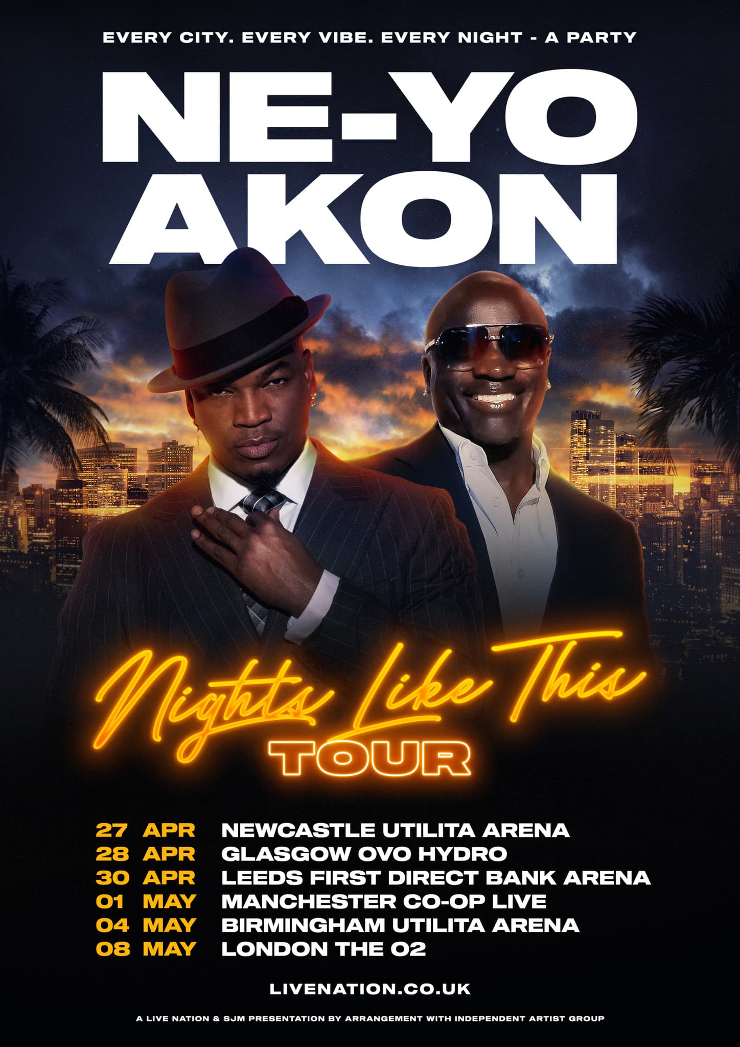 Ne-Yo & Akon ANNOUNCE “NIGHTS LIKE THIS” 2026 Global Tour - Coming To Yorkshire