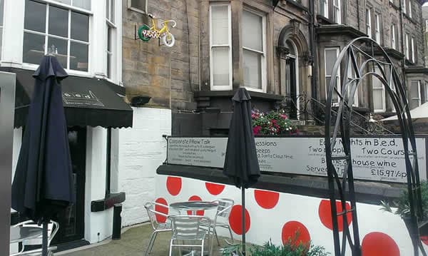 Dining at Bed in hilton north yorkshire