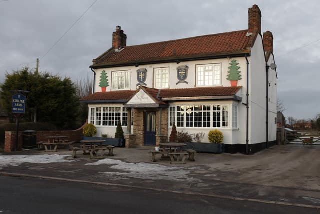 Dining at College Arms in linton on ouse