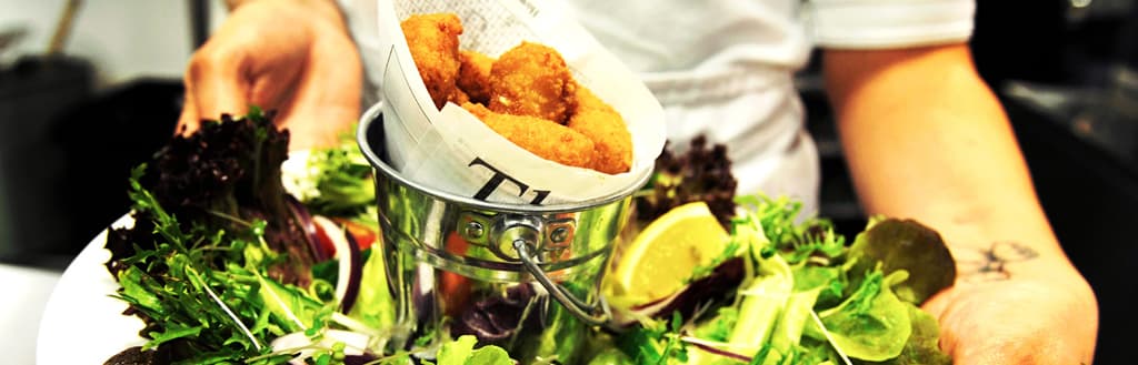 Dining at Hadleys in whitby