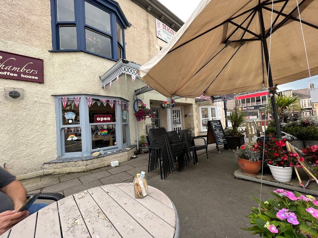 Dining at Chambers Coffee House in leyburn
