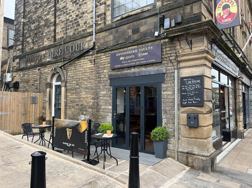 Dining at Devonshire Vaults Cafe Bar in skipton