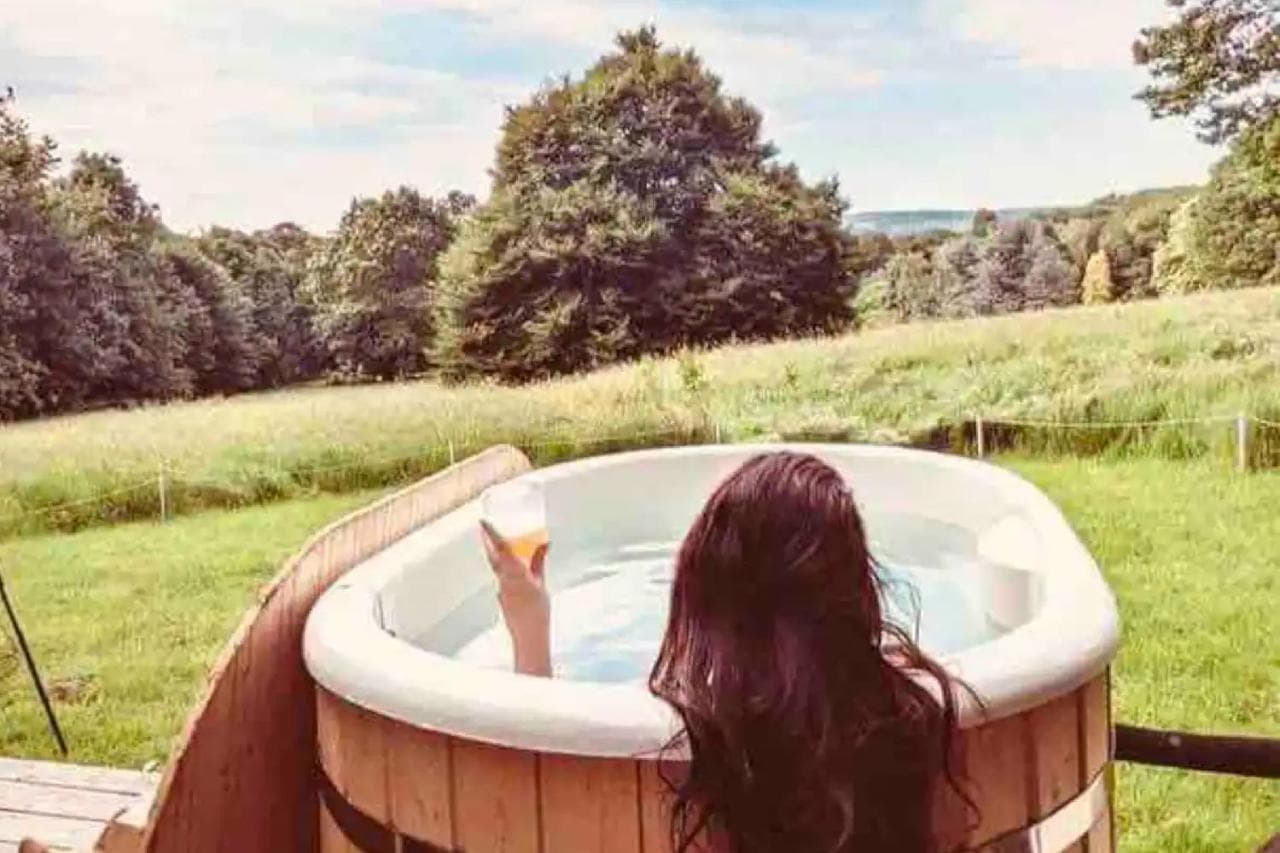 Sugi wooden pod, York, Yorkshire