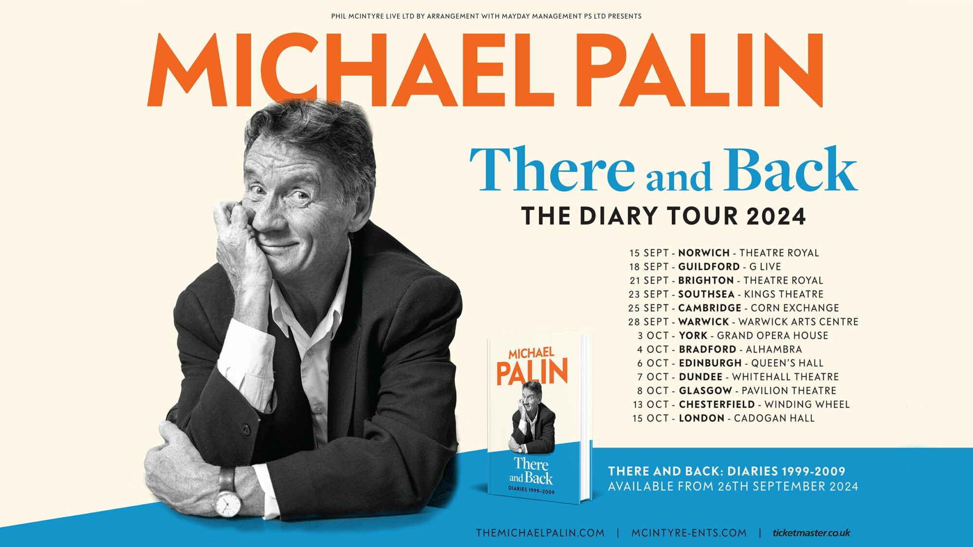 Image name Michael Palin There and Back at Alhambra Theatre Bradford the 1 image from the post Michael Palin: There and Back at Grand Opera House, York, York in Yorkshire.com.