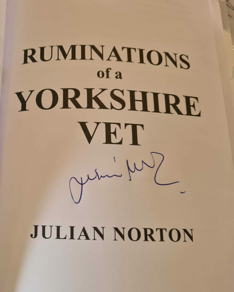 Image name julian norton autograph ruminations of a yorkshire vet portrait the 1 image from the post Win Julian Norton's new book: "Ruminations of a Yorkshire Vet" in Yorkshire.com.